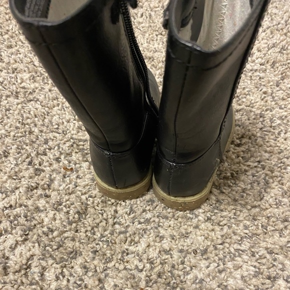 Cat & Jack toddler girl black calf-high boots | Size 6 - Picture 8 of 8